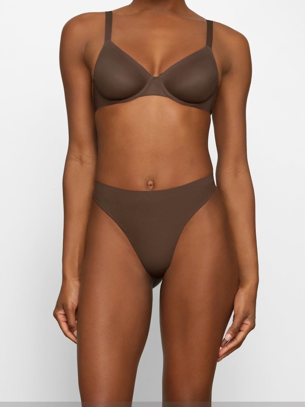 NWT UNLINED DEMI BRA -ESPRESSO